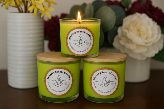 Memory Scents Candles with proper logo